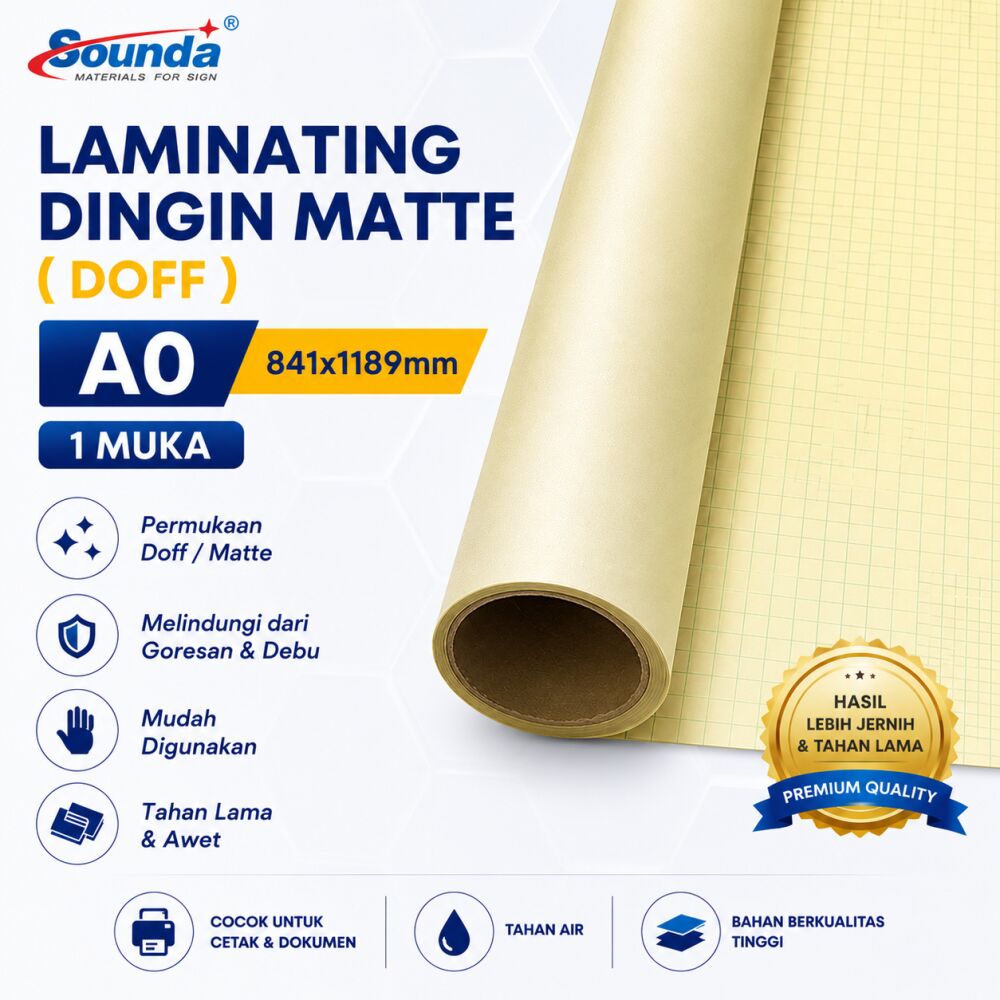 Laminating Dingin Matte A0