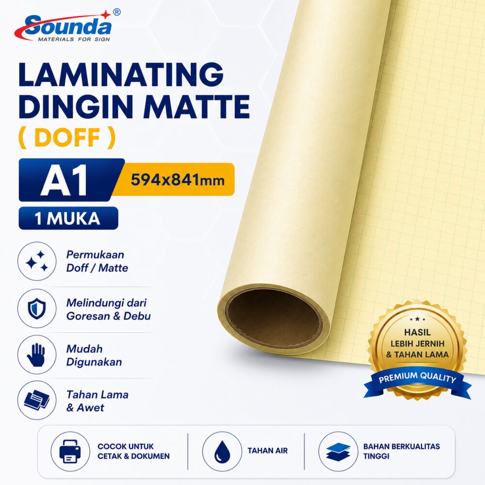 Laminating Dingin Matte A1