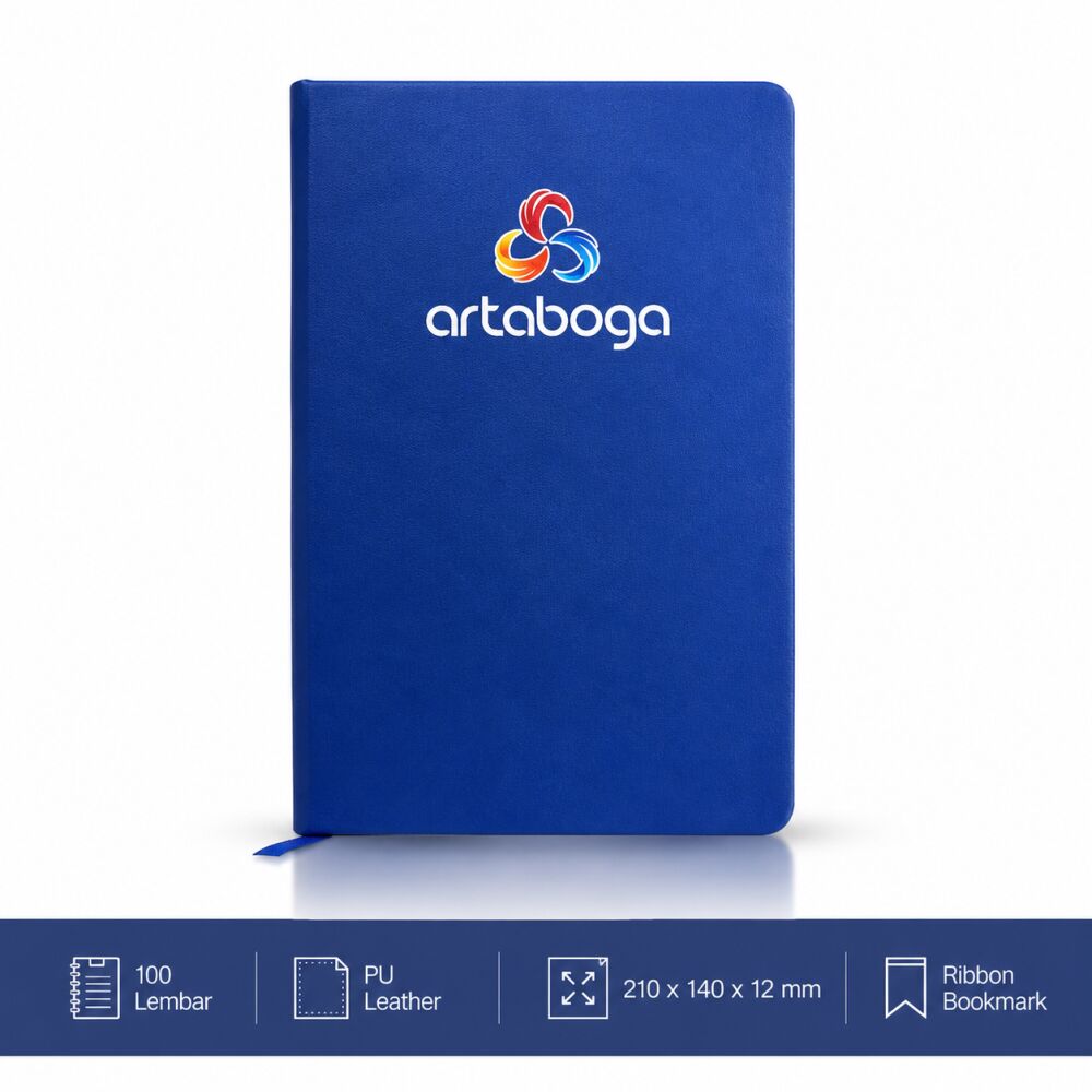 Note Personal Book PU Leather 210x140x12mm Isi 100 Lembar