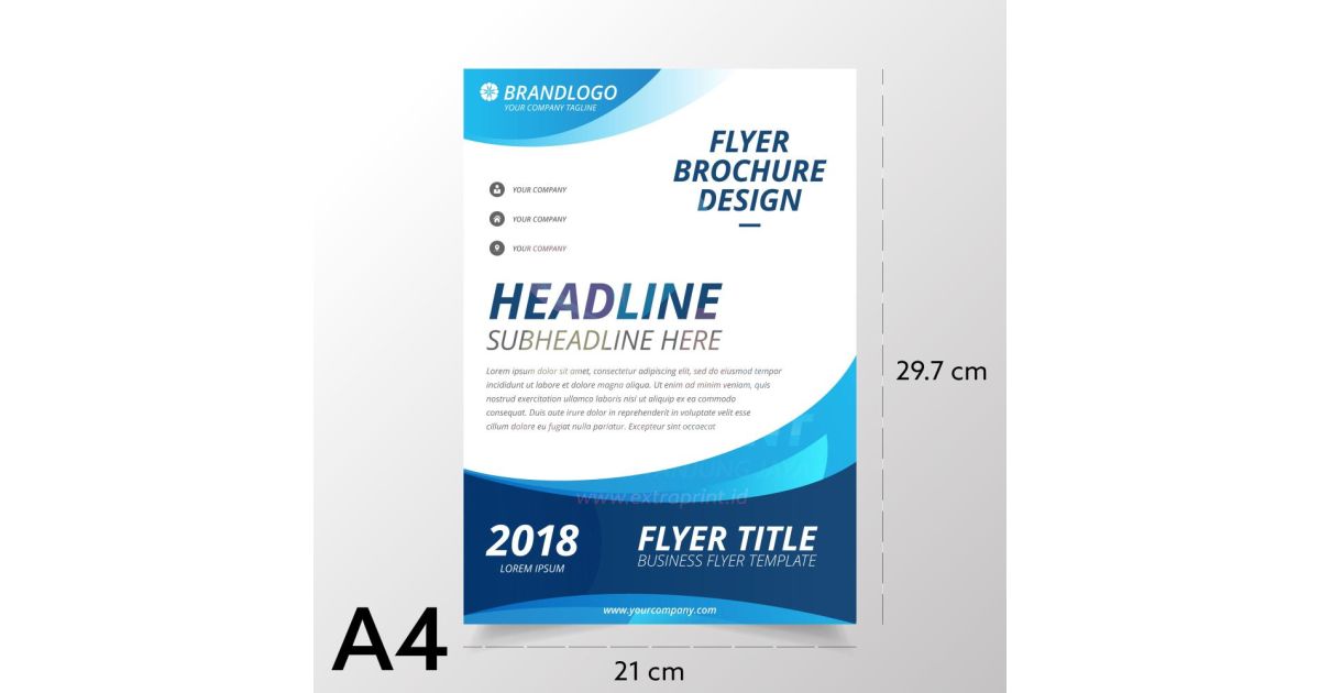 Cetak Brosur A4 Art Paper 150g 1 Sisi