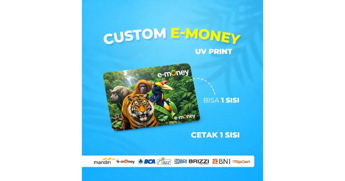 Cetak Kartu UV 1 Sisi