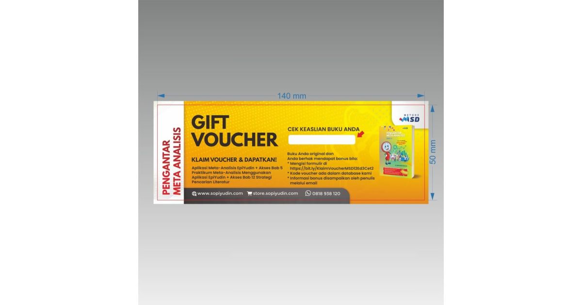 Cetak Voucher Gosok 140x50mm - Art Carton 260g 1 Sisi