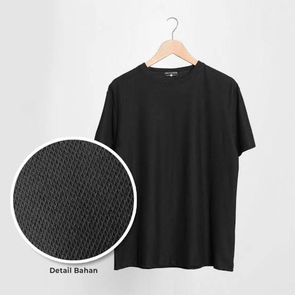 Kaos Cotton 24s Hitam - 2XL