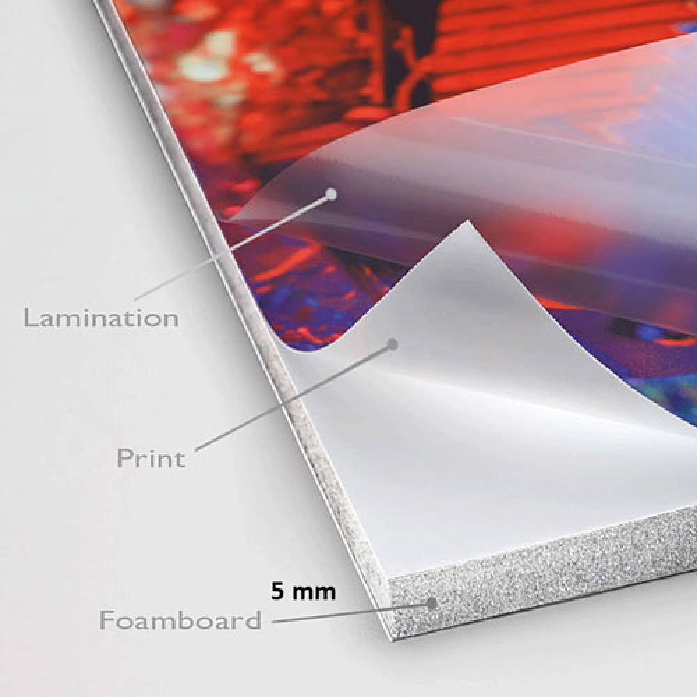 Cetak Foamboard 5mm 60x120 cm Laminating Matte